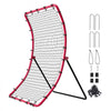 VEVOR Baseball And Softball Rebounder Net, 4 x 5.5 ft PitchBack Baseball Pitching Nest, Pitch Return Trainer Rebound Net with Pitching Target, All Angle Fielding Rebound Net for Grounders Pop Flies