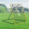 VEVOR Baseball Softball Rebounder Net 4 x 4.5 ft Pitch Back Trainer Target, 4 Adjustable Angles with Strike Zone, Steel Frame, Bounce Back Net for Pitching & Fielding Training, Return Practice