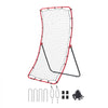 VEVOR Baseball Softball Rebounder Net 4 x 5.5 ft Pitch Back Trainer, 5 Adjustable Angles, Heavy-duty Steel Frame, All Angle Bounce Back Net for Pitching & Fielding Training Aid, Return Practice