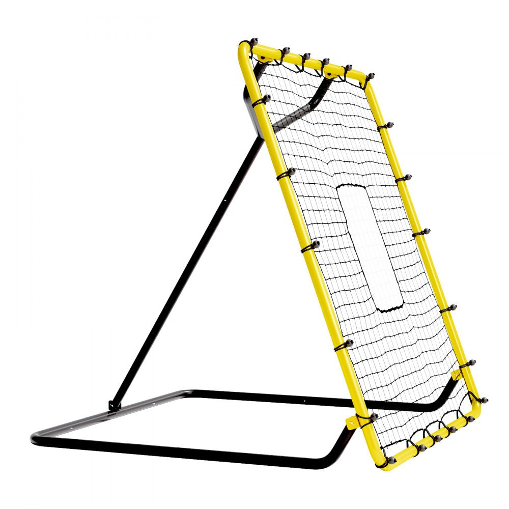 VEVOR Baseball And Softball Rebounder Net, 4 x 4.5 Feet PitchBack Baseball Nest for Pitching and Fielding Training, Pitch Return Trainer Rebound Net with Pitching Target, 4 Adjustable Angles