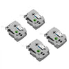 VEVOR Label Maker Tape, 4 Pack, 0.47 in / 12 mm Black on White Label Maker Refills Compatible for Various Types of Brother P-Touch Labelers, Durable & Long-lasting, Replacement for Letra Tag TZe-231