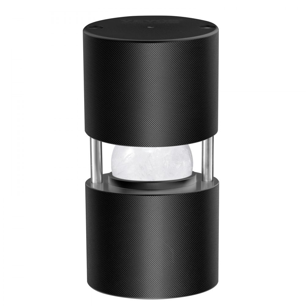 VEVOR Ice Ball Press Kit, Aviation Aluminum Ice Press with Ice Block Mold, Large Mat, Tong, Drip Tray, One Glass, Round Ice Ball Maker 2.4"/60 mm Ice Sphere, for Whiskey, Cocktail on Party & Holiday