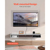 VEVOR Floating TV Stand, 55 in Wall Mount Entertainment Center with Cable Hole, Modern Floating TV Shelf with Storage Cabinet, Particle Board Console for DVD Player, Cable Box, Game Console, White