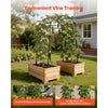 VEVOR Cucumber Trellis, U-Shape Garden Trellises for Raised Bed, Metal Arch Plant Support for Vine, Climbing Plants Outdoor, Peas, Beans, Zucchini, Tomato, Squash, Flower (32.01 x 31.5 x 80.71 in)