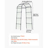 VEVOR Cucumber Trellis, U-Shape Garden Trellises for Raised Bed, Metal Arch Plant Support for Vine, Climbing Plants Outdoor, Peas, Beans, Zucchini, Tomato, Squash, Flower (32.01 x 31.5 x 80.71 in)
