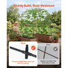 VEVOR Cucumber Trellis, U-Shape Garden Trellises for Raised Bed, Metal Arch Plant Support for Vine, Climbing Plants Outdoor, Peas, Beans, Zucchini, Tomato, Squash, Flower (70.87 x 44.09 x 82.99 in)