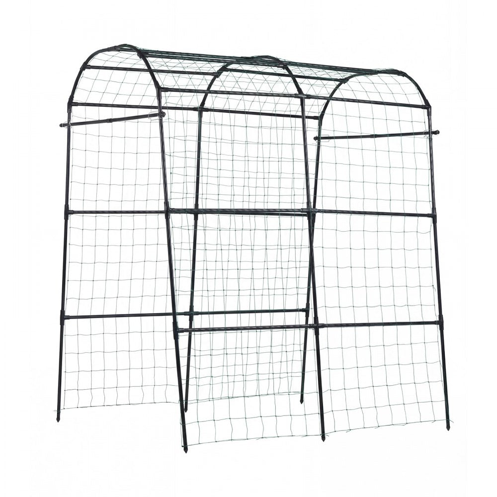 VEVOR Cucumber Trellis, U-Shape Garden Trellises for Raised Bed, Metal Arch Plant Support for Vine, Climbing Plants Outdoor, Peas, Beans, Zucchini, Tomato, Squash, Flower (70.87 x 44.09 x 82.99 in)