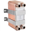 VEVOR Heat Exchanger 3\"x7.5\" 40 Plates Brazed Plate Heat Exchanger 316L 3/4\" MPT Heat Exchanger B3-12A Beer Wort Chiller for Hydronic Heating