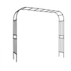 VEVOR Garden Arbor, 94.5 (H) x 126 (W) x 15.8 (D) in Metal Archway, Sturdy Outdoor Trellis Arch with Stakes, Easy to Assemble, Pergola Arbor for Plant Climbing Yard Lawn Wedding Party Decoration