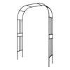 VEVOR Garden Arbor, 94.5 (H) x 59 (W) x 15.8 (D) in Metal Archway, Sturdy Outdoor Trellis Arch with Stakes, Easy to Assemble, Pergola Arbor for Plant Climbing Yard Lawn Wedding Party Decoration