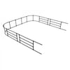 VEVOR Garden Arbor, 94.5 (H) x 98.5 (W) x 15.8 (D) in Metal Archway, Sturdy Outdoor Trellis Arch with Stakes, Easy to Assemble, Pergola Arbor for Plant Climbing Yard Lawn Wedding Party Decoration