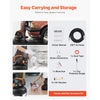 VEVOR 6 Gallon Air Compressor, 1.7HP 2.3CFM@90PSI Portable Pancake Air Compressor & 150PSI Max Pressure, 12-Piece Accessory Kit with 25FT Air Hose for Tire Inflation, Spray Painting, Woodwork Nailing