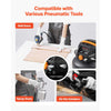 VEVOR 6 Gallon Air Compressor, 1.7HP 2.3CFM@90PSI Portable Pancake Air Compressor & 150PSI Max Pressure, 12-Piece Accessory Kit with 50FT Air Hose for Tire Inflation, Spray Painting, Woodwork Nailing