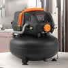 VEVOR 6 Gallon Air Compressor, 1.7HP 2.3CFM@90PSI Portable Pancake Air Compressor & 150PSI Max Pressure, 12-Piece Accessory Kit with 50FT Air Hose for Tire Inflation, Spray Painting, Woodwork Nailing
