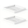 VEVOR Pull Out Cabinet Organizer, 2 Pack Expandable Width (12.2"-18.9"), 20.47" Deep Pull Out Drawers for Cabinets, Sliding Drawer for Kitchen Pantry Cabinet Organizer with Nano Adhesive Strips, White