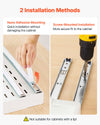 VEVOR Pull Out Cabinet Organizer, 2 Pack Expandable Width (12.2"-18.9"), 20.47" Deep Pull Out Drawers for Cabinets, Sliding Drawer for Kitchen Pantry Cabinet Organizer with Nano Adhesive Strips, White