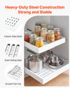VEVOR Pull Out Cabinet Organizer, 4 Pack Expandable Width (12.2"-18.9"), 20.47" Deep Pull Out Drawers for Cabinets, Sliding Drawer for Kitchen Pantry Cabinet Organizer with Nano Adhesive Strips, White