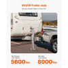 VEVOR Trailer Jack, 8000 lbs Static Load Capacity, Heavy Duty Swivel Bolt-on Trailer Jack, 28.5" Lift Trailer Jack Stand with Handle for RV Trailer, Horse Trailer, Utility Trailer, and Yacht Trailer