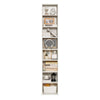 VEVOR 8 Tiers Narrow Bookshelf, 71 in Wooden Tall Open Bookcase with  Height-Adjustable Shelf, Freestanding Display Storage Floor Bookcase Bookshelf for Library, Bedroom, Living Room, Office, White