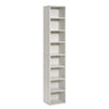 VEVOR 8 Tiers Narrow Bookshelf, 71 in Wooden Tall Open Bookcase with  Height-Adjustable Shelf, Freestanding Display Storage Floor Bookcase Bookshelf for Library, Bedroom, Living Room, Office, White