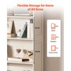 VEVOR 5 Tiers Wide Bookshelf, 68 in Wooden Open Bookcase with Display Storage Organizer Shelf, Freestanding Tall Display Floor Bookcase Bookshelf for Library, Bedroom, Living Room, Office, White