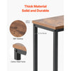 VEVOR Narrow Console Table, 2 Pack Behind Couch Table with Power Outlets, 1-Tier Long Entryway Table, Narrow Sofa Table with Metal Frame and Charge Station, for Entryway, Hallway, Living Room