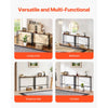 VEVOR Narrow Console Table, 2 Pack Behind Couch Table with Power Outlets, 1-Tier Long Entryway Table, Narrow Sofa Table with Metal Frame and Charge Station, for Entryway, Hallway, Living Room