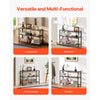 VEVOR Narrow Console Sofa Table, 41.7 inches Behind Couch Table, 3-Tier Long Entryway Table and Skinny Hallway Table, Narrow Sofa Table with Metal Frame, for Entryway, Hallway, Living Room & Bedroom