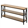VEVOR Narrow Console Sofa Table, 55.1 inches Behind Couch Table, 3-Tier Long Entryway Table and Skinny Hallway Table, Narrow Sofa Table with Metal Frame, for Entryway, Hallway, Living Room & Bedroom