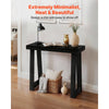 VEVOR 36 in Console Table, Modern Desk Behind the Couch, Wooden Rectangle Entrance Desk, Narrow Long Sofa Table Accent Stand, Ideal for Hallway, Bedroom, Living Room, Foyer, Easy Assembly, Black