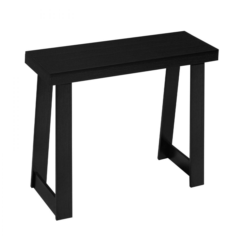 VEVOR 36 in Console Table, Modern Desk Behind the Couch, Wooden Rectangle Entrance Desk, Narrow Long Sofa Table Accent Stand, Ideal for Hallway, Bedroom, Living Room, Foyer, Easy Assembly, Black
