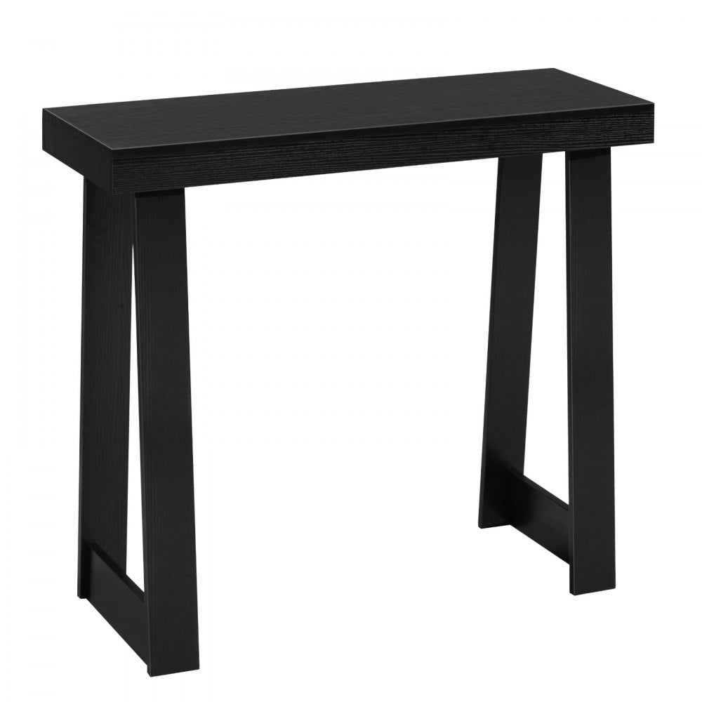 VEVOR 36 in Console Table, Modern Desk Behind the Couch, Wooden Rectangle Entrance Desk, Narrow Long Sofa Table Accent Stand, Ideal for Hallway, Bedroom, Living Room, Foyer, Easy Assembly, Black