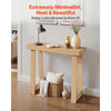 VEVOR 36 in Console Table, Modern Desk Behind the Couch, Wooden Rectangle Entrance Desk, Narrow Long Sofa Table Accent Stand, Ideal for Hallway, Bedroom, Living Room, Foyer, Easy Assembly, Burlywood