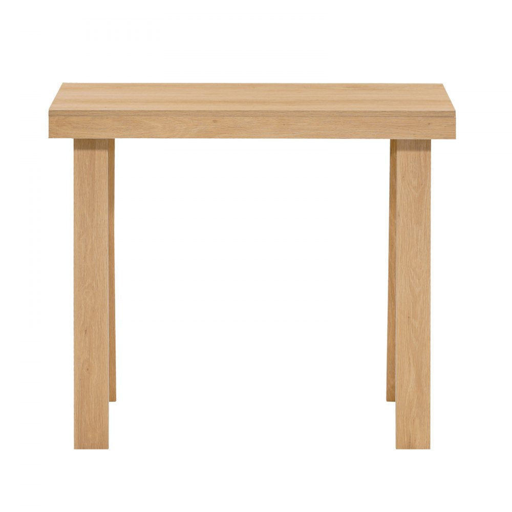 VEVOR 36 in Console Table, Modern Desk Behind the Couch, Wooden Rectangle Entrance Desk, Narrow Long Sofa Table Accent Stand, Ideal for Hallway, Bedroom, Living Room, Foyer, Easy Assembly, Burlywood
