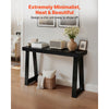 VEVOR 46 in Console Table, Modern Desk Behind the Couch, Wooden Rectangle Entrance Desk, Narrow Long Sofa Table Accent Stand for Hallway, Bedroom, Living Room, Foyer, Easy Assembly, Black