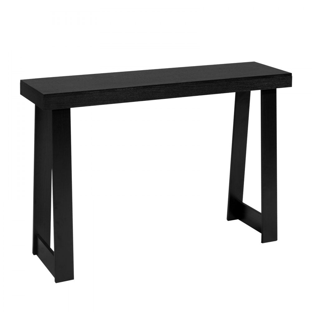 VEVOR 46 in Console Table, Modern Desk Behind the Couch, Wooden Rectangle Entrance Desk, Narrow Long Sofa Table Accent Stand for Hallway, Bedroom, Living Room, Foyer, Easy Assembly, Black