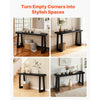VEVOR 56 in Console Table, Modern Desk Behind the Couch, Wooden Rectangle Entrance Desk, Narrow Long Sofa Table Accent Stand, Ideal for Hallway, Bedroom, Living Room, Foyer, Easy Assembly, Black