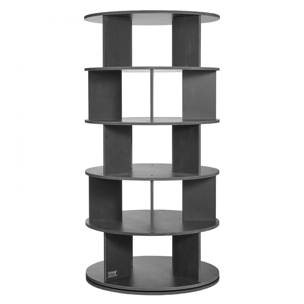 VEVOR 5 Tiers Rotating Shoe Rack Tower, 360°Spinning Shoe Display, Revolving Shoe Rack Storage Round Carousel, Lazy Susan Shoe Rack Organizer, Ideal for Bedroom, Living Room, Entryway, Black