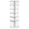 VEVOR 6 Tiers Rotating Shoe Rack Tower, 360°Spinning Shoe Display, Revolving Shoe Rack Storage Round Carousel, Lazy Susan Shoe Rack Organizer, Ideal for Bedroom, Living Room, Entryway, White