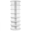 VEVOR 7 Tiers Rotating Shoe Rack Tower, 360°Spinning Shoe Display, Revolving Shoe Rack Storage Round Carousel, Lazy Susan Shoe Rack Organizer, Ideal for Bedroom, Living Room, Entryway, White