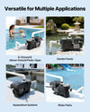 VEVOR Variable Speed Pool Pump - multiple application scenarios (pools, ponds, aquaculture, water parks)
