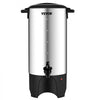 VEVOR Commercial Coffee Urn, 50 Cups Stainless Steel Large Coffee Dispenser, 1000W 110V Electric Coffee Maker Urn For Quick Brewing, Hot Water Urn with Detachable Power Cord for Easy Cleaning, Silver
