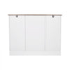 VEVOR Coffee Bar Cabinet, 41.8 x 15.8 x 32.1 in Farmhouse Coffee Bar Cabinet with 3-Tier Storage, Coffee Bar Table with Barn Doors, Farmhouse Sideboard Buffet Cabinet for Living Room, Entryway