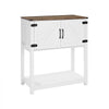 VEVOR Coffee Bar Cabinet, 31.5 x 13.8 x 34.6 in Farmhouse Coffee Bar Cabinet with 3-Tier Storage, Coffee Bar Table with Magnet Doors, Farmhouse Sideboard Buffet Cabinet for Living Room, Entryway