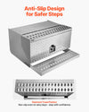 VEVOR semi-truck step tool box - anti-slip design for safer steps (diamond tread pattern)