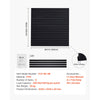 VEVOR Slat Wall Paneling, 4 x 4 ft, PVC Garage Slatwall with Modular Design, Black Slat Wall Easy-to-Install Adjustable Slatwall Panel with Coupling Structure & DIY Cutting, Fits for Storage & Display