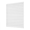 VEVOR Slat Wall Paneling, 4 x 4 ft, PVC Garage Slatwall with Modular Design, White Slat Wall Easy-to-Install Adjustable Slatwall Panel with Coupling Structure & DIY Cutting, Fits for Storage & Display