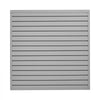 VEVOR Slat Wall Paneling, 4 x 4 ft, PVC Garage Slatwall with Modular Design, Grey Slat Wall Easy-to-Install Adjustable Slatwall Panel with Coupling Structure & DIY Cutting, Fits for Storage & Display