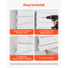 VEVOR Slat Wall Paneling, 8 x 4 ft, PVC Garage Slatwall with Modular Design, White Slat Wall Easy-to-Install Adjustable Slatwall Panel with Coupling Structure & DIY Cutting, Fits for Storage & Display