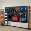 VEVOR Slat Wall Paneling, 8 x 4 ft, PVC Garage Slatwall with Modular Design, Black Slat Wall Easy-to-Install Adjustable Slatwall Panel with Coupling Structure & DIY Cutting, Fits for Storage & Display